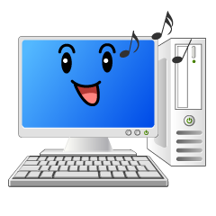 歌うデスクトップパソコン