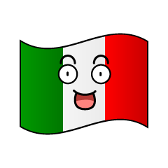 驚くイタリア国旗