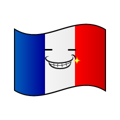 ニヤリのフランス国旗