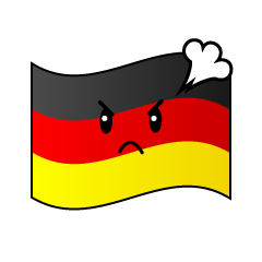 怒るドイツ国旗