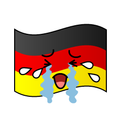 泣くドイツ国旗