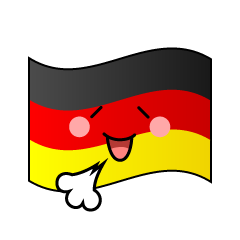 リラックスするドイツ国旗