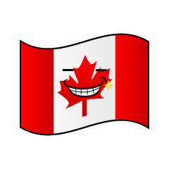 ニヤリのカナダ国旗