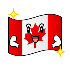 煌くカナダ国旗