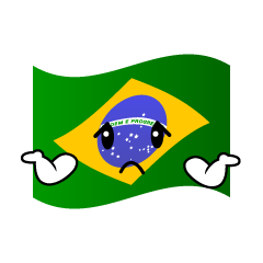 困るブラジル国旗