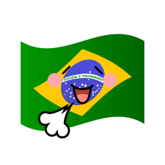 リラックスするブラジル国旗