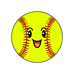 笑顔のソフトボール