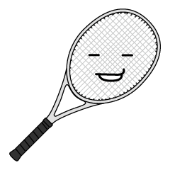 ニヤリのテニスラケット