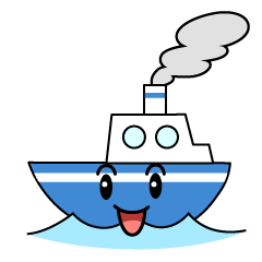 かわいい船の無料キャラクターイラスト素材集 Illustcute