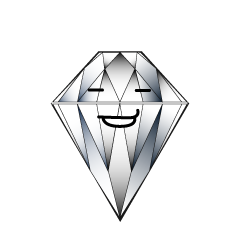 かわいいかっこいいダイヤモンドのイラスト素材 Illustcute