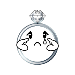 悲しいダイヤモンド指輪