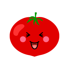笑うトマト