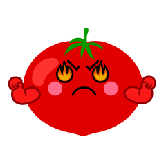 燃えるトマト