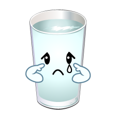 悲しい水グラス