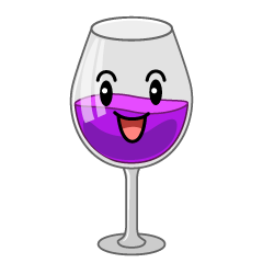 笑顔のワイングラス