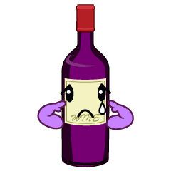 悲しいワインボトル